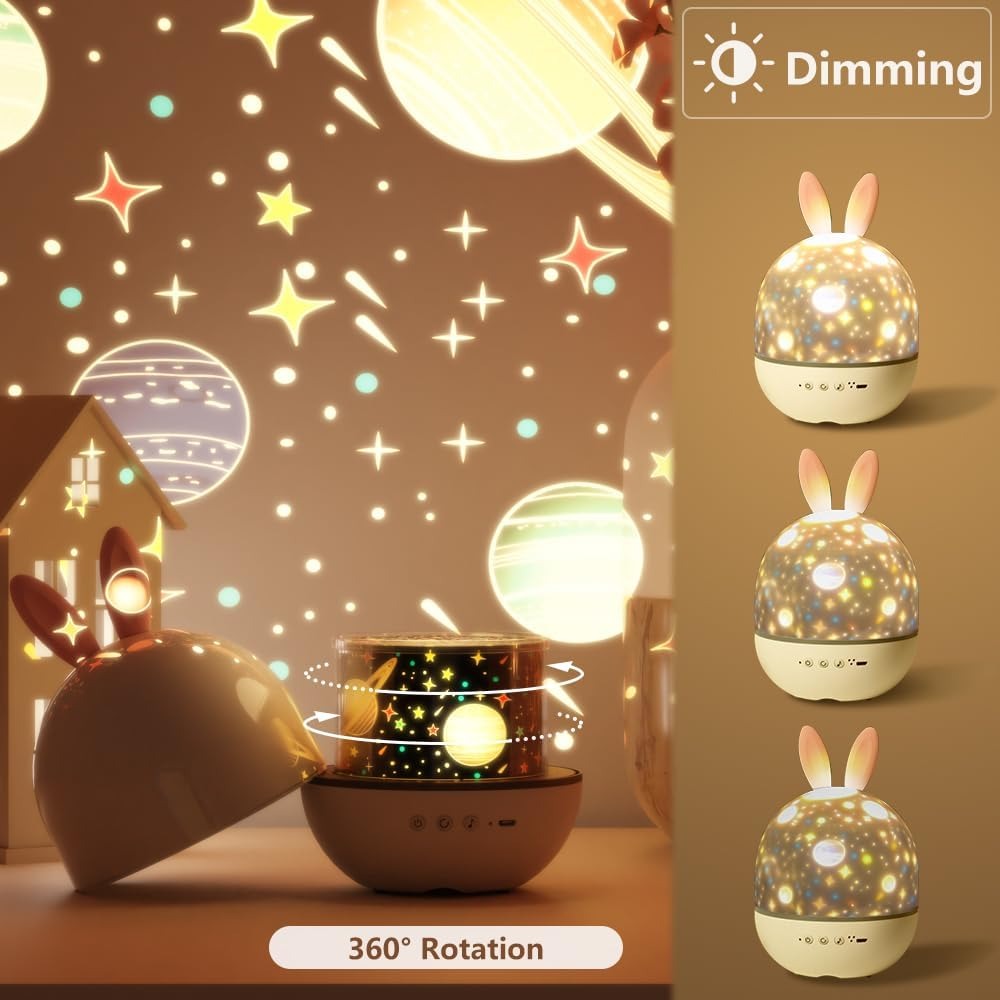 Rabbit Starry Projector Light