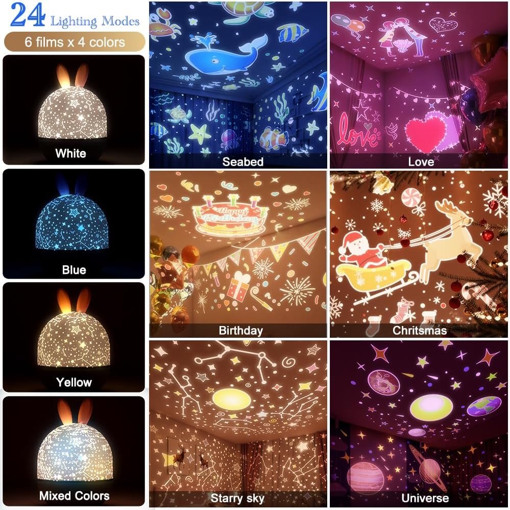 Rabbit Starry Projector Light